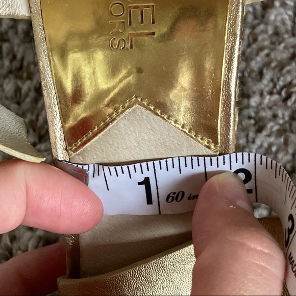 Michael Kors Gold Wedges 8.5 - Picture 9 of 9